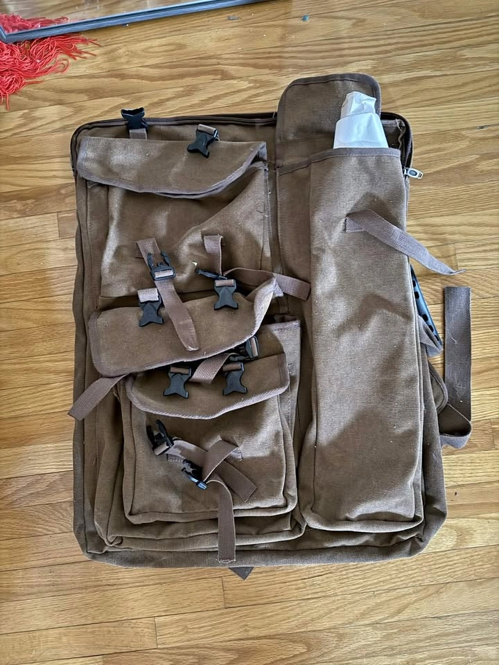 Canvas Portfolio Bag with Pockets