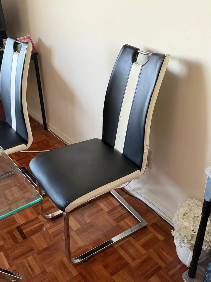Dining Table Set (Rectangle glass table + 4 chairs) - photo 2