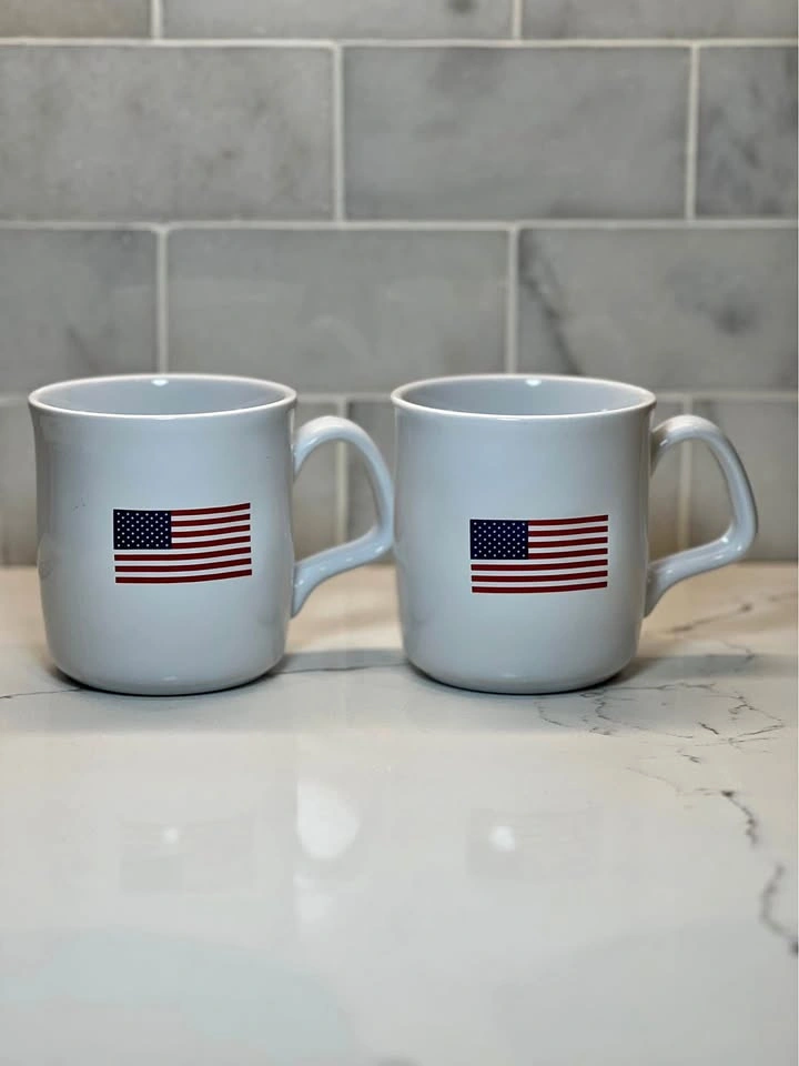 American Flag Mugs from Williams Sonoma Set of 2
