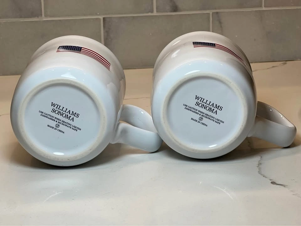 American Flag Mugs from Williams Sonoma Set of 2 - photo 4