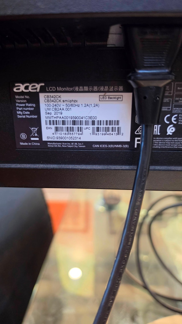 ACER Ultra Wide 34 inch QHD Computer Monitor - photo 5