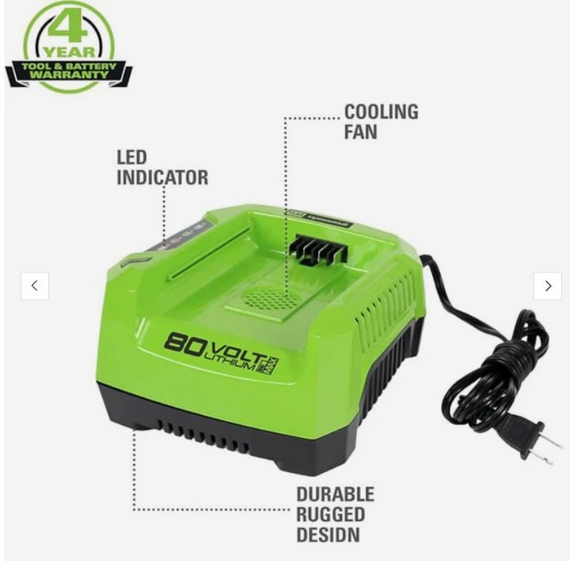 New Greenworks 80V Charger