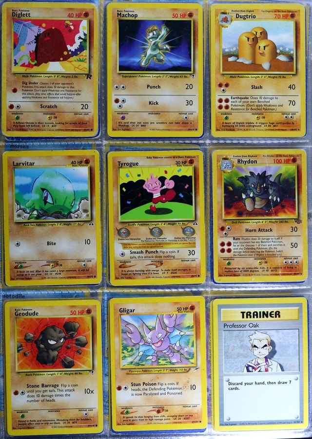 Vintage Pokémon Card Lot – Neo Genesis / Gym Heroes / Legendary