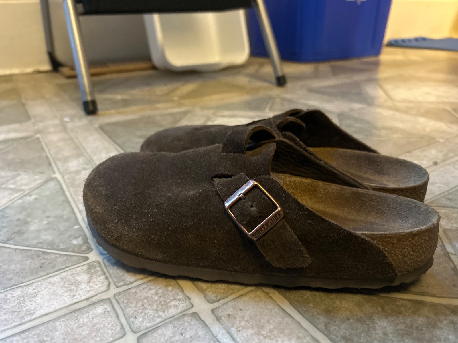 Women's Birkenstock Boston Clogs Size 39 - Brown Leather - photo 4