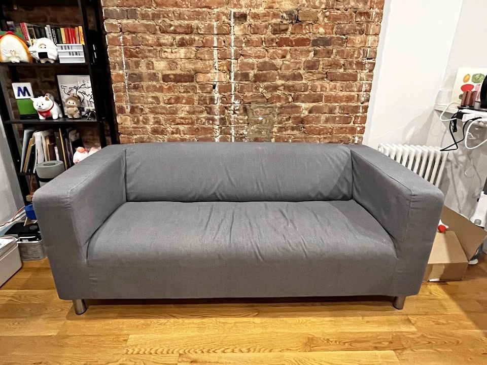 IKEA KLIPPAN Loveseat Sofa – Gray, Excellent Condition
