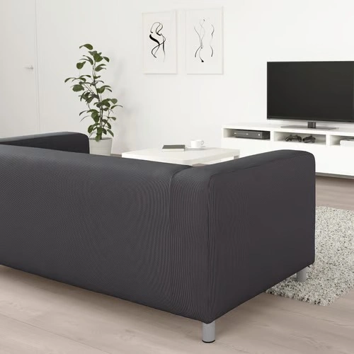 IKEA KLIPPAN Loveseat Sofa – Gray, Excellent Condition - photo 4