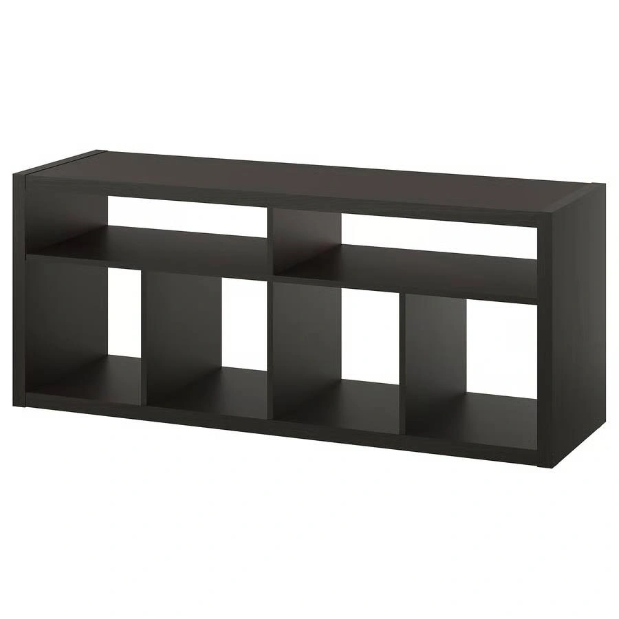 IKEA KALLAX TV Stand / Storage Unit + 3 DRÖNA Boxes – Black-Brow - photo 3