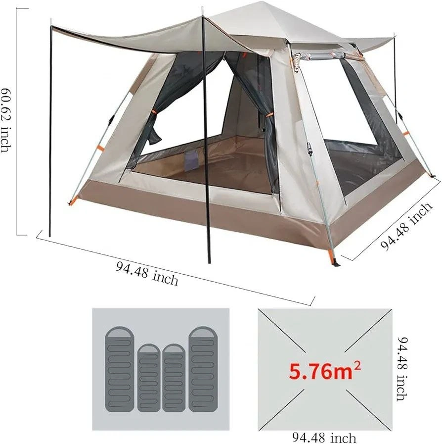 NEW Mobi Garden Instant Blackout Camping Tent – 4-6 Person - photo 3