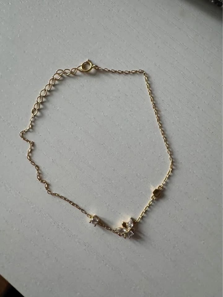 Silver 925 Gold Dipped Angel Bracelet - photo 4