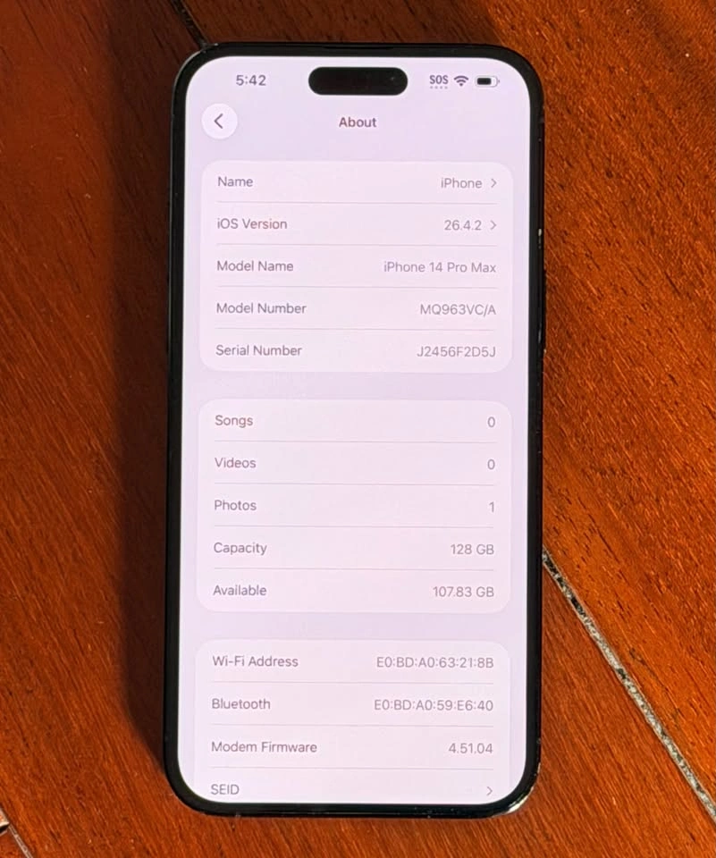Apple iPhone 14 Pro Max 128GB Space Grey - photo 4