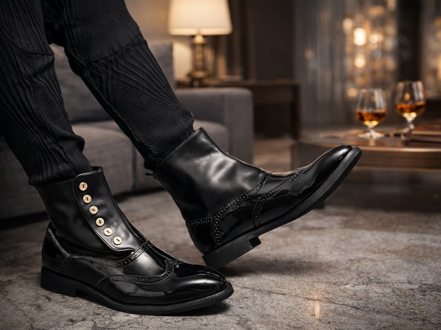 Mens Balmoral Button Boots, BLOW OUT, SALE! - photo 2