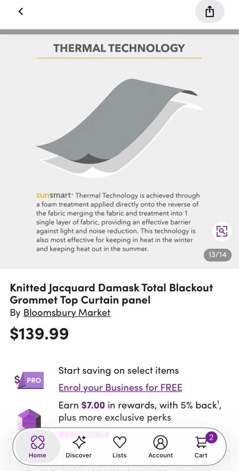 100% Blackout Curtains - 3 Panels - photo 5