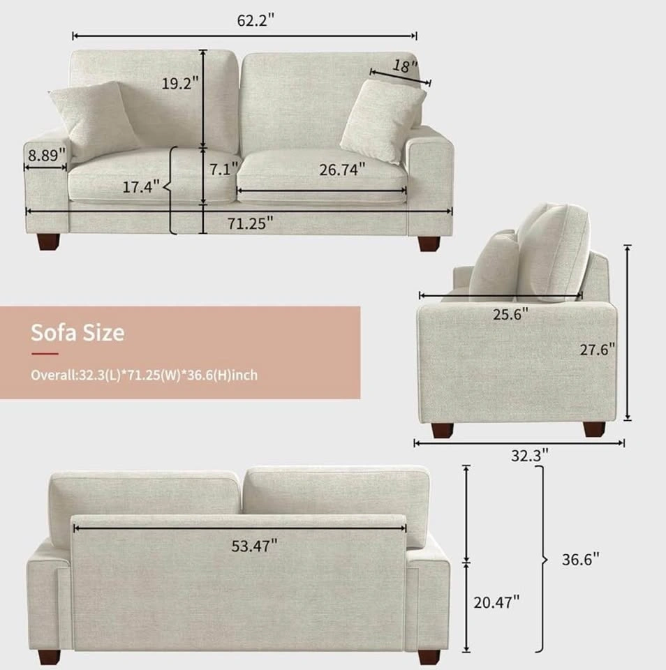 Beige couch - photo 3