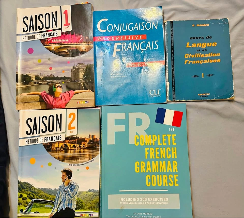 French Learning Books – A1 to Intermediate 🇫🇷 (Bundle or Individ