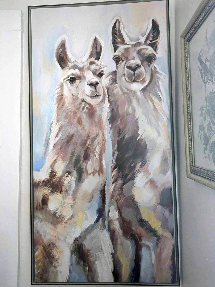 Llama/Alpaca Canvas Art