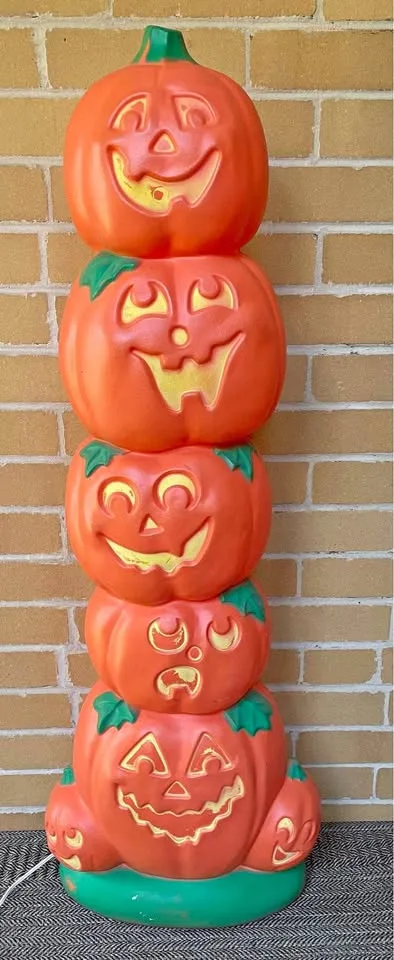 Vintage pumpkin Blow Mold thumbnail