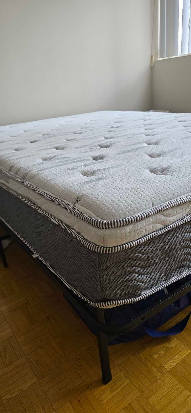 Queen Mattress + FREE metal bed frame - photo 3
