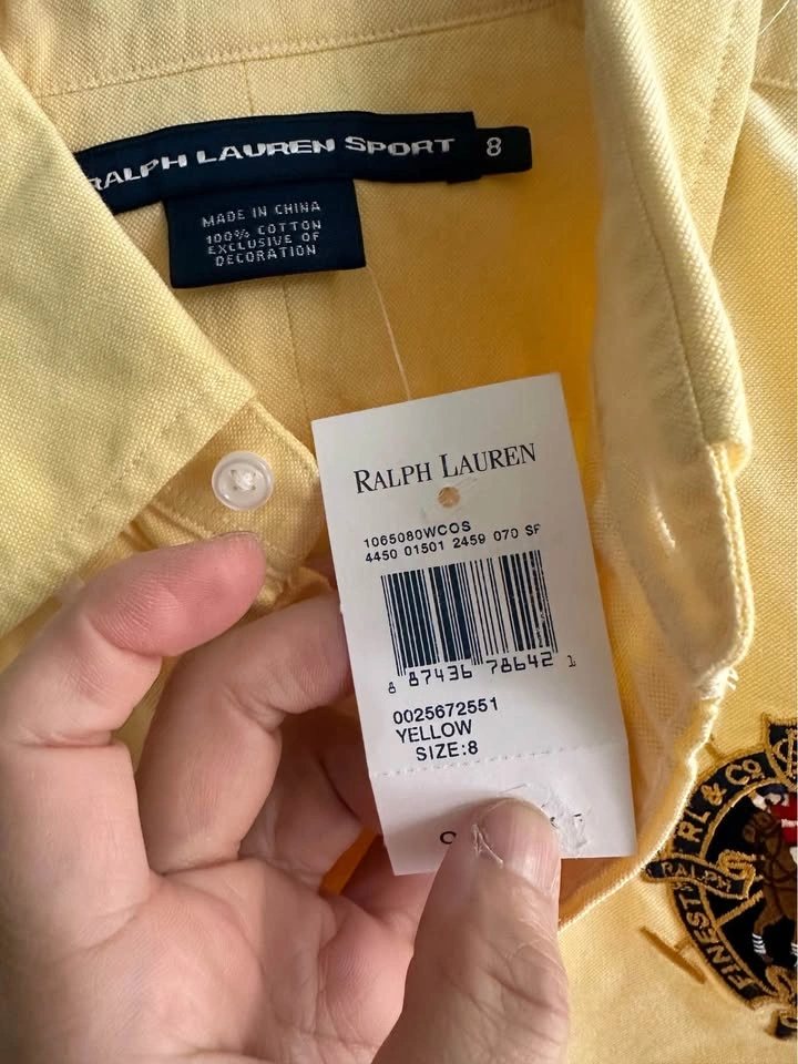 Ralph Lauren Sport Women’s Crest Shirt – Size 8 – NEW WITH TAGS - photo 5