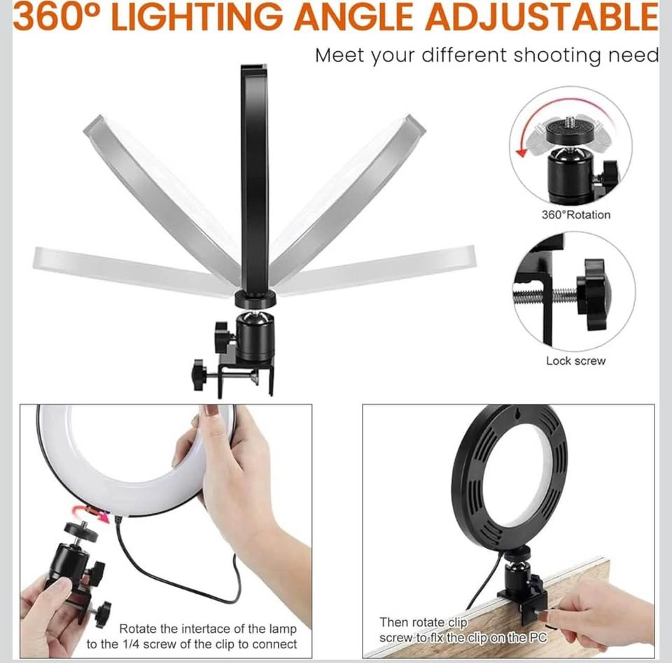 LED Ring Light 6" with Tripod Stand - photo 5