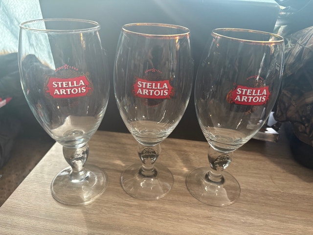 Stella Artois Glasses - Set of 3