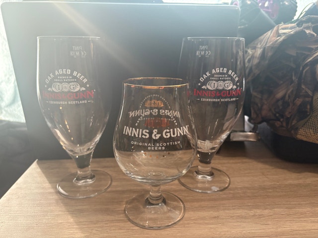 Innis & Gunn Beer Glasses - $10 each