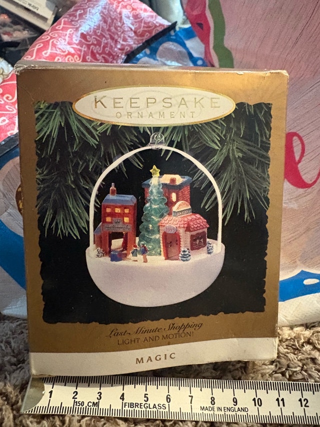 Hallmark Keepsake Ornament: Last-Minute Shopping Light & Motion