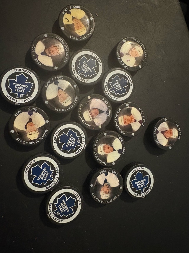 Leafs Pucks