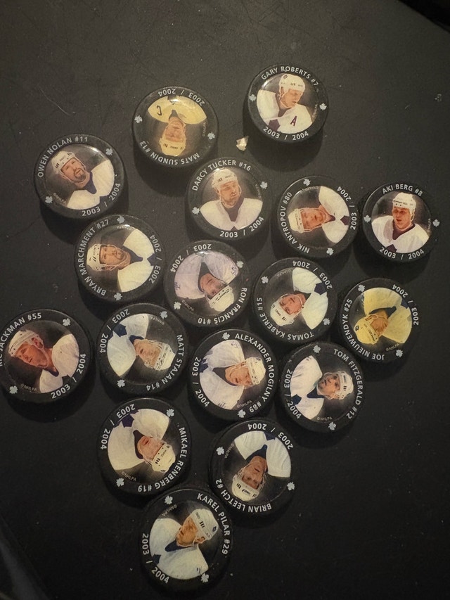 Leafs Pucks - photo 3