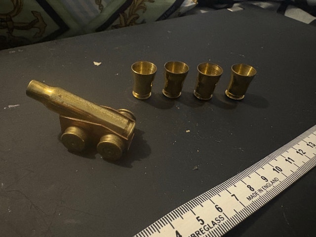 Brass Cannon Shot Glasses - photo 2