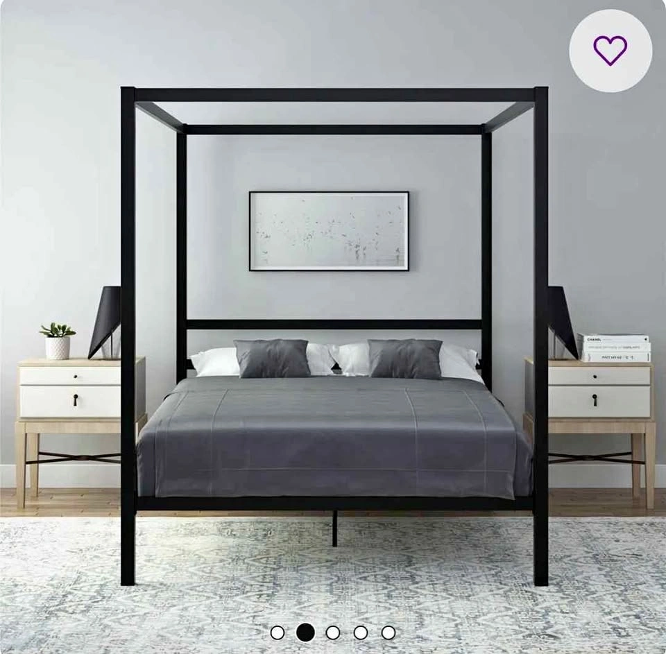 Mifflinville Canopy Bed - White Queen Size