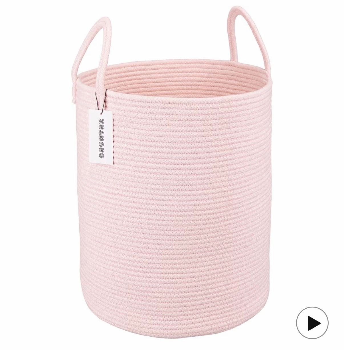 Pink Laundry Basket