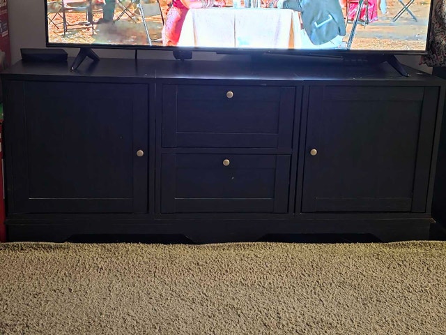 Black TV Stand / Entertainment Center