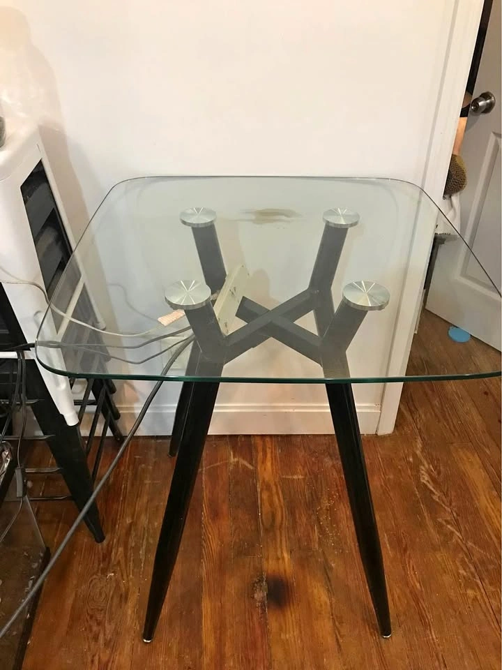 Counter height dining table modern glass