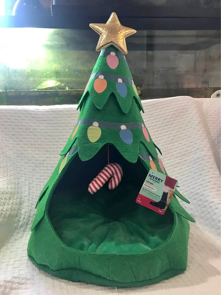 Merry Makings Christmas Cat Tree Hideout