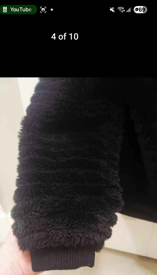 Guess Girls Faux Fuzzy Coat Size 12 - photo 4