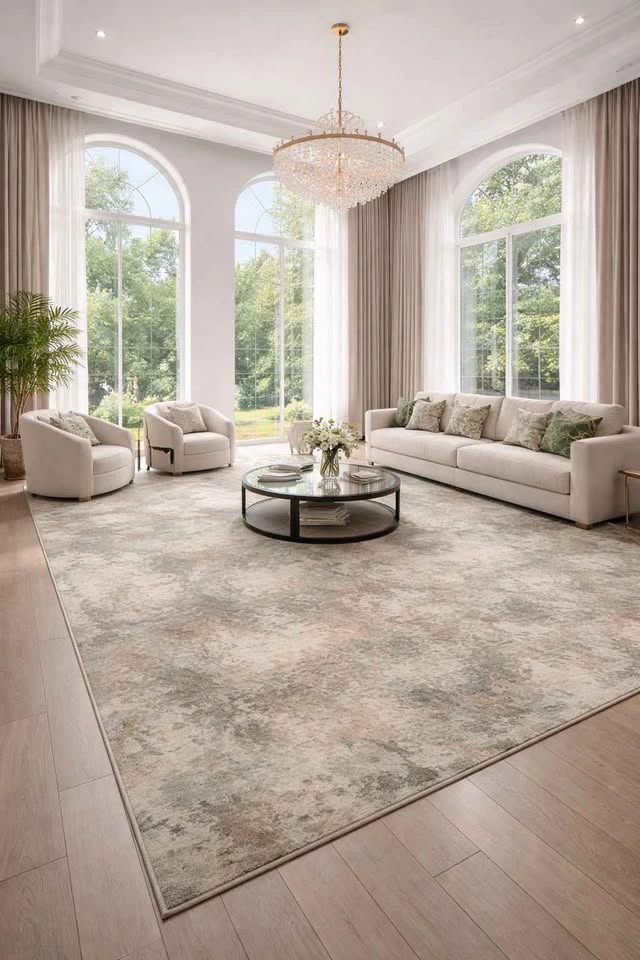 6x9 Washable Pistachio Cream Rug - photo 2