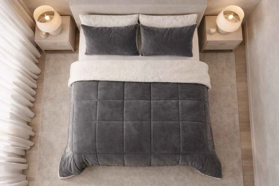 SOFT Sherpa ~ King Size Comforter Set brand NEW SEALED 🆕 - photo 2