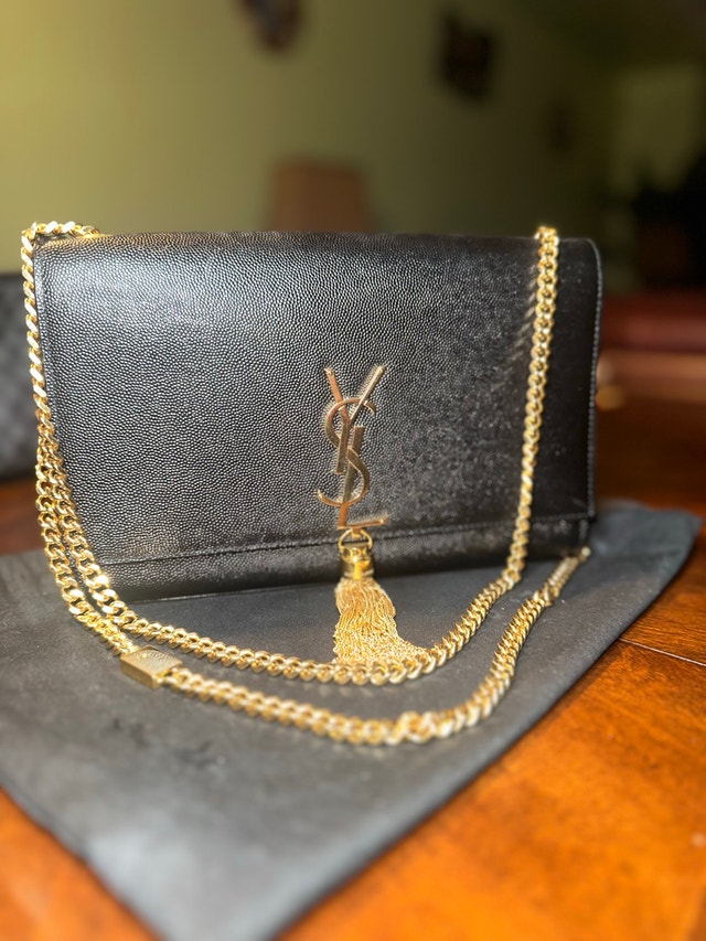 KATE MEDIUM TASSEL IN GRAIN DE POUDRE EMBOSSED LEATHER - photo 4