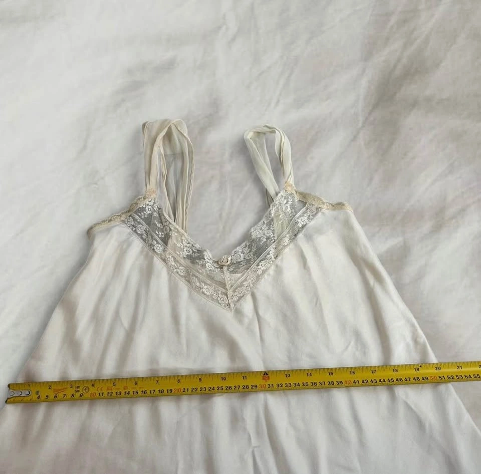 Vintage 100% silk cream slip dress🌸🌷 - photo 4