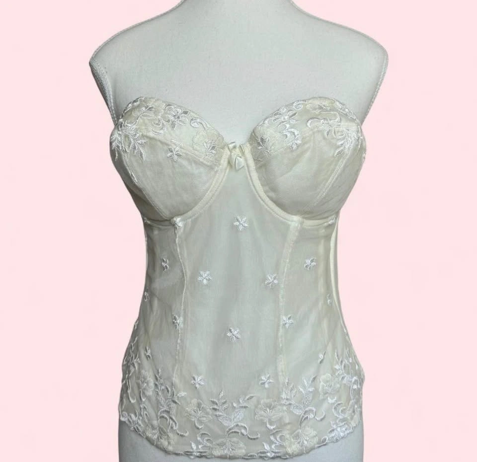 Vintage Cream Corset Top - photo 2