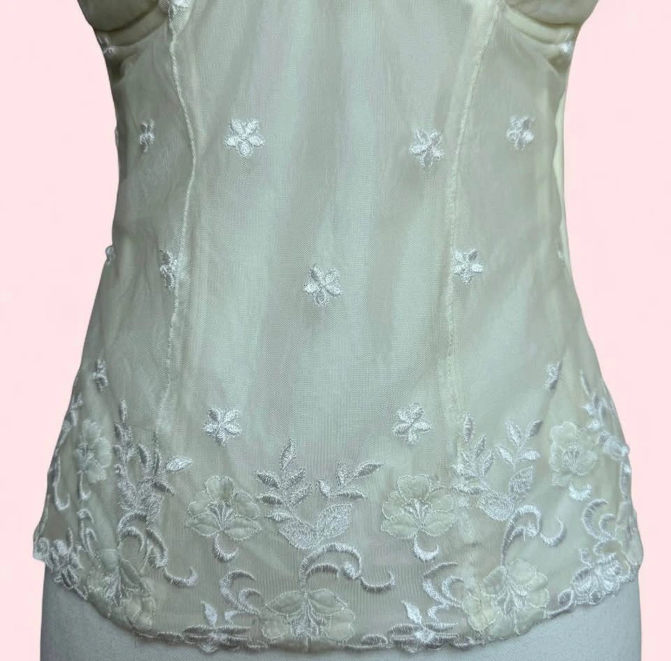 Vintage Cream Corset Top - photo 5
