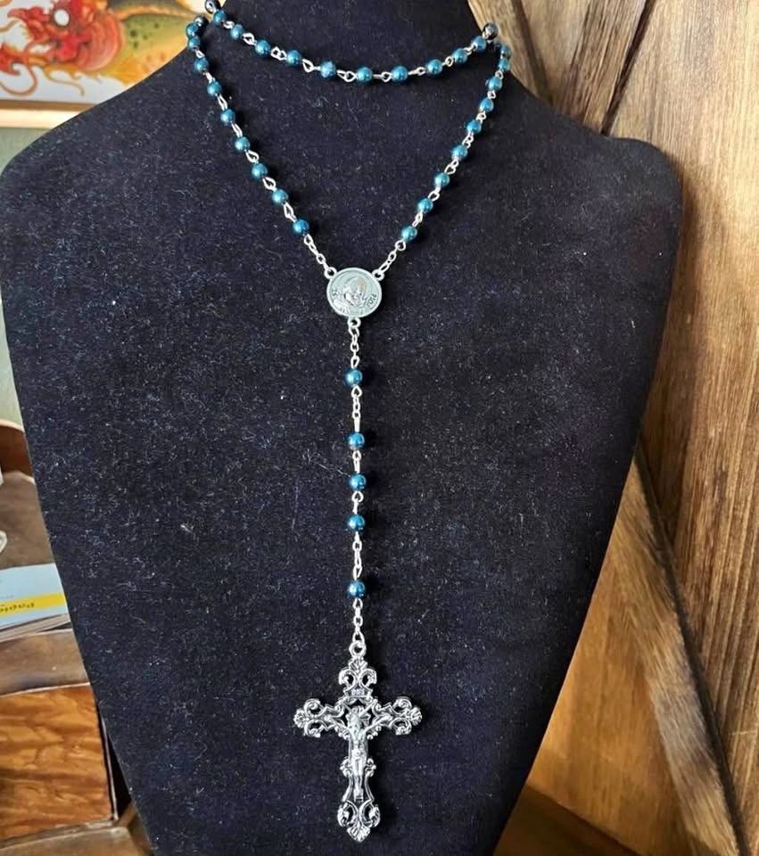 Vintage metal rosary