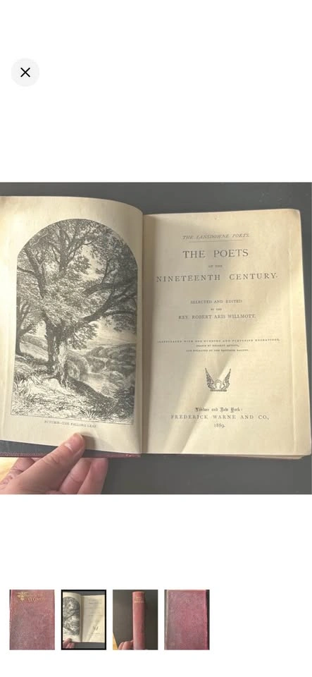 VICTORIAN ANTIQUE POET BOOK - photo 2