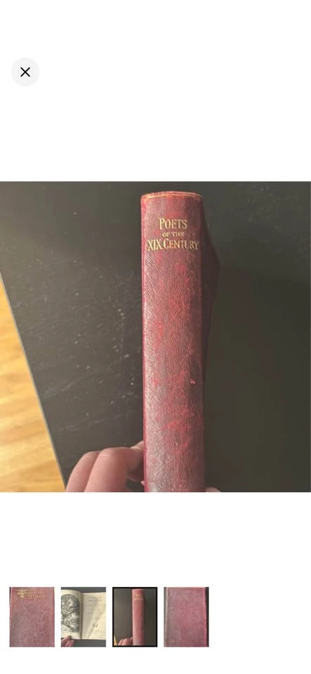 VICTORIAN ANTIQUE POET BOOK - photo 3