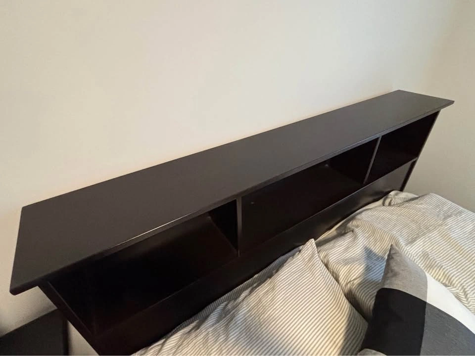 Solid Wood Double Bed with Storage - photo 3