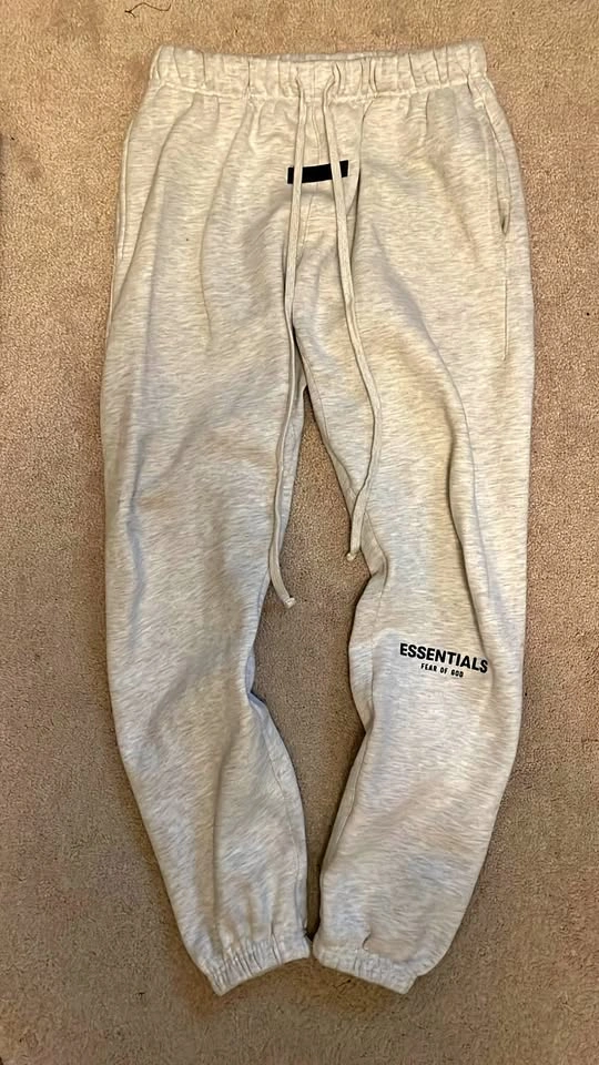 Essentials "White Oatmeal" Sweatpants - Medium