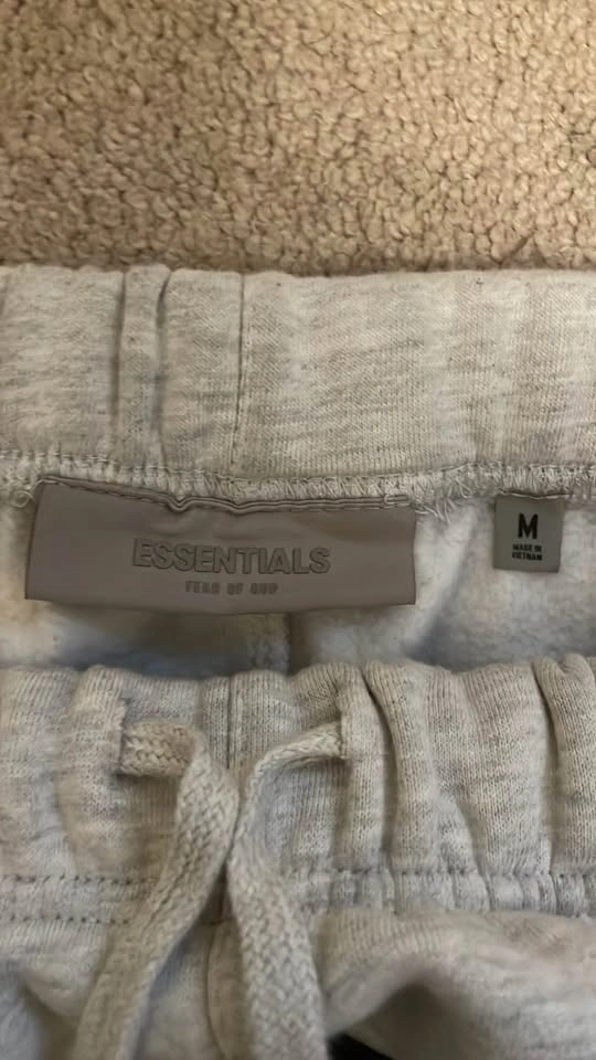 Essentials "White Oatmeal" Sweatpants - Medium - photo 2