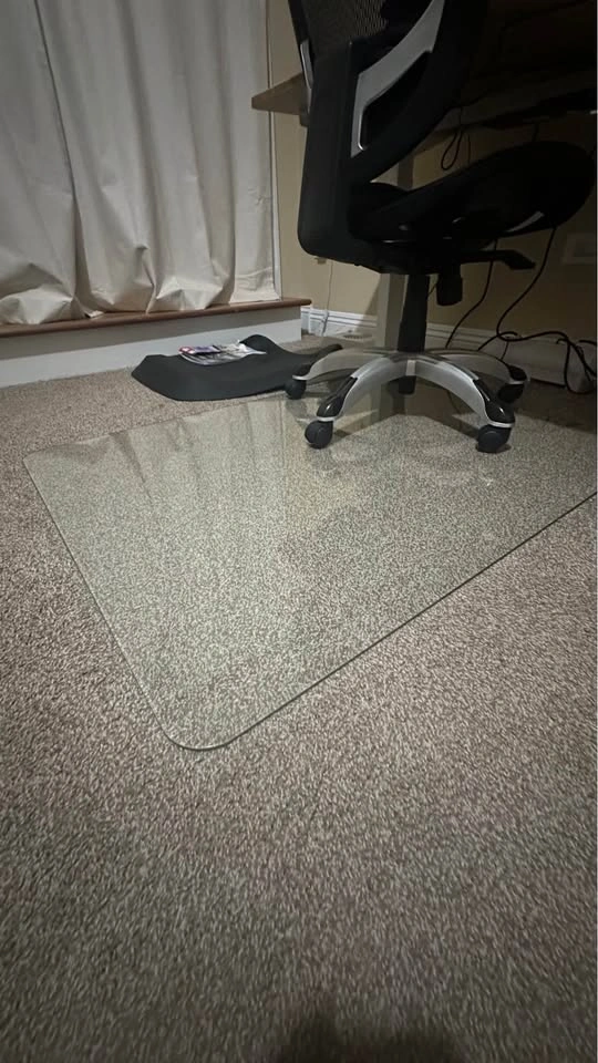 Tempered Glass Chair Mat (36” x 46”) – Heavy Duty - photo 2