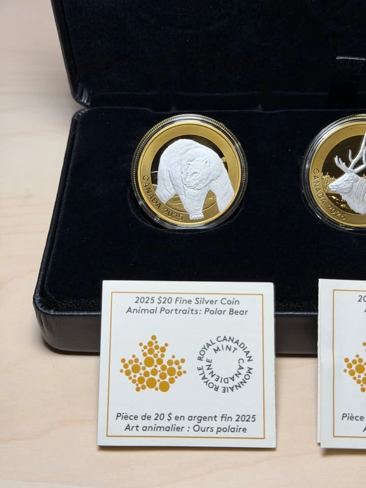 2025 Royal Canadian Mint Animal Portraits 3-Coin Set - photo 2