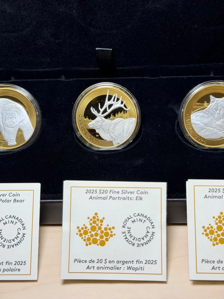 2025 Royal Canadian Mint Animal Portraits 3-Coin Set - photo 3